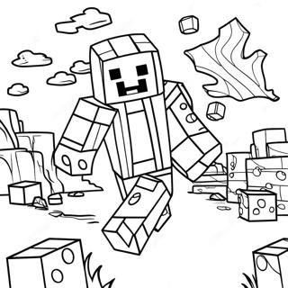 Minecraft Ausmalbild 21-19