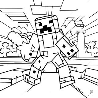 Minecraft Ausmalbild 21-20