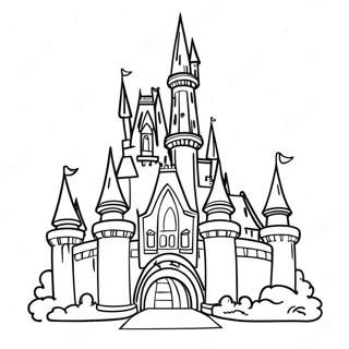 Magisches Disney Schloss Ausmalbild 2222-1821