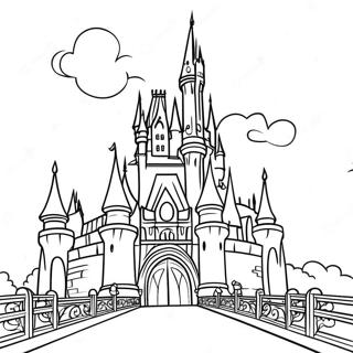 Magisches Disney Schloss Ausmalbild 2222-1823