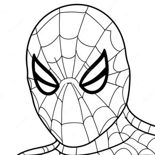 Spiderman Maske Ausmalbild 22264-20560