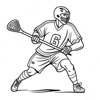 Lacrosse Spieler In Aktion Ausmalbild 22464-20717