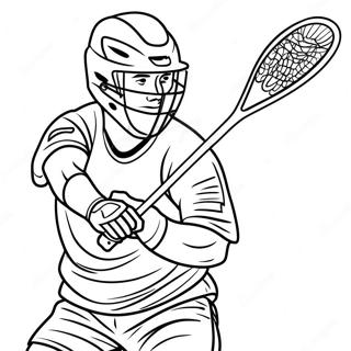 Lacrosse Spieler In Aktion Ausmalbild 22464-20718