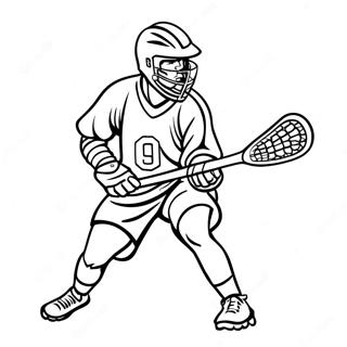 Lacrosse Spieler In Aktion Ausmalbild 22464-20719