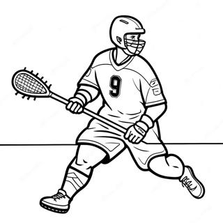 Lacrosse Spieler In Aktion Ausmalbild 22464-20720