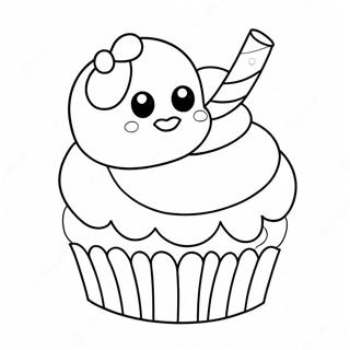 Lustiges Cupcake Ausmalbild 22694-20901