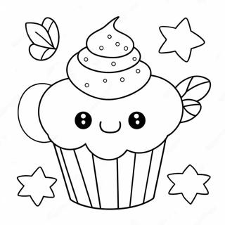 Lustiges Cupcake Ausmalbild 22694-20903