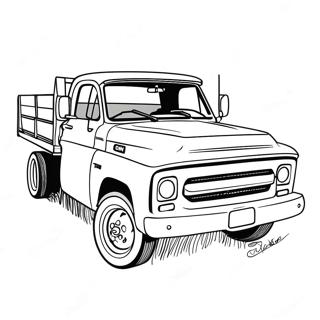 Klassischer Gmc Truck Ausmalbild 22794-20973