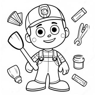 Handy Manny Mit Werkzeugen Ausmalbild 22804-20984