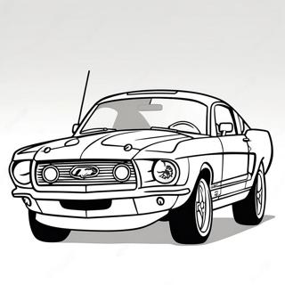 Ford Mustang Rennwagen Ausmalbild 22874-21038