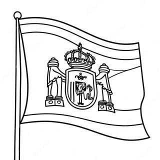 Ausmalbild Von Der Flagge Spaniens 22953-21099