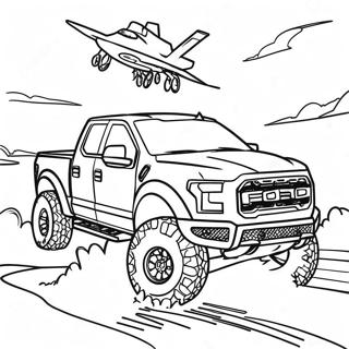 Ford Raptor In Aktion Ausmalbild 23004-21143