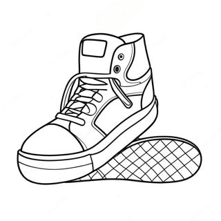 Cooles Sneaker Design Ausmalbild 232-191