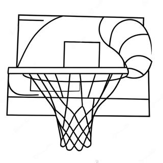 Basketballkorb Ausmalbild 23333-21403