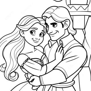 Rapunzel Und Flynn Ausmalbild 23423-21474