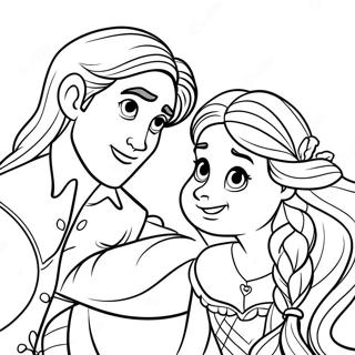 Rapunzel Und Flynn Ausmalbild 23423-21476