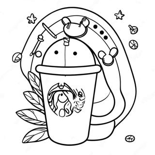 Starbucks Kawaii Ausmalbild 23493-21529