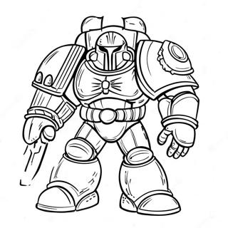 Space Marine Kampfanzug Ausmalbild 23504-21541