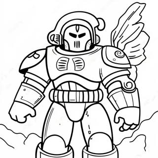 Space Marine Kampfanzug Ausmalbild 23504-21713