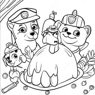 Paw Patrol Erntedank Ausmalbild 23553-21751