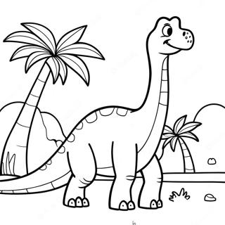 Brontosaurus Ausmalbild 23633-21642