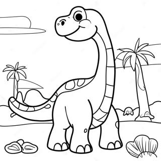 Brontosaurus Ausmalbild 23633-21643