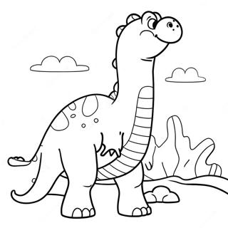 Brontosaurus Ausmalbild 23633-21816