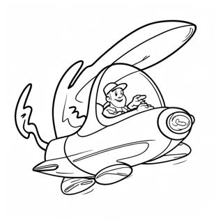 George Jetsons Fliegendes Auto Ausmalbild 23674-21850