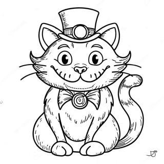 Cheshire Katze Im Steampunk Stil Ausmalbild 23724-21889