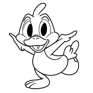 Daffy Duck In Einer Lustigen Pose Ausmalbild 23814-21961