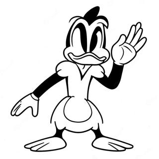 Daffy Duck In Einer Lustigen Pose Ausmalbild 23814-21962