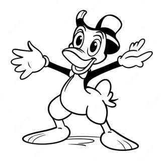 Daffy Duck In Einer Lustigen Pose Ausmalbild 23814-21963