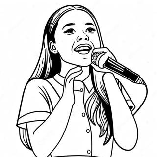 Olivia Rodrigo Singt Auf Der Buhne Ausmalbild 2382-1950