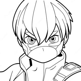 Todoroki In Aktion Ausmalbild 23924-22049