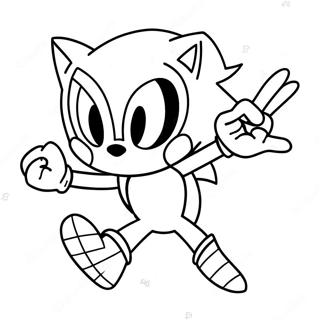 Sonic Spiderman In Aktion Ausmalbild 23934-22057