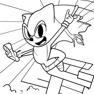 Sonic Spiderman In Aktion Ausmalbild 23934-22059