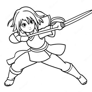 Sakura Haruno In Kampfpose Ausmalbild 23964-22084