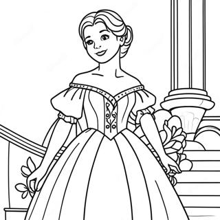 Anastasia In Einem Schonen Kleid Ausmalbild 24044-22146