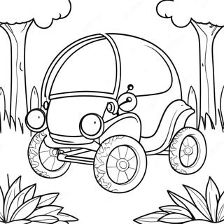 Garten Von Banban 4 Buggy Huggy Ausmalbilder