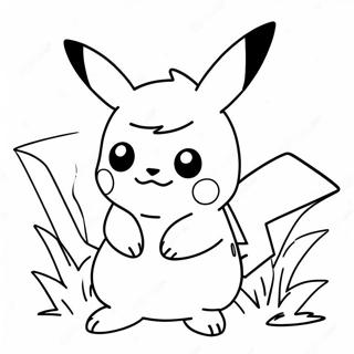 Detailliertes Pikachu Ausmalbild 24145-22219