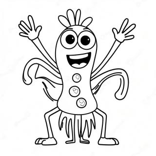 Glucklicher Forky Mit Einem Lacheln Ausmalbild 24315-22355