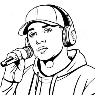 Eminem Mit Mikrofon Ausmalbild 24535-22530