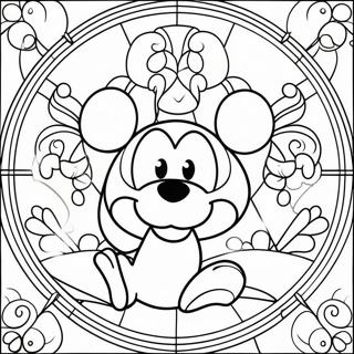 Disney Buntglas Ausmalbild 24544-22534