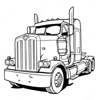 Peterbilt Lkw Ausmalbild 24584-22567