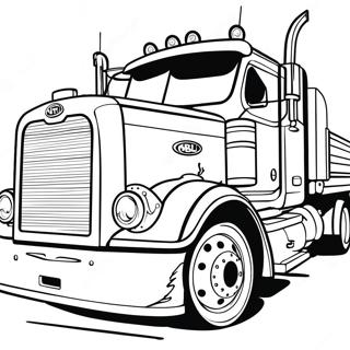 Vintage Peterbilt Lkw Ausmalbild 24585-22571