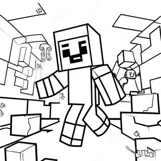 Minecraft Steve Ausmalbild 24715-22664