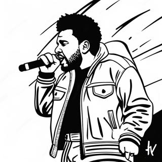 The Weeknd Auf Der Buhne Ausmalbild 24806-22737