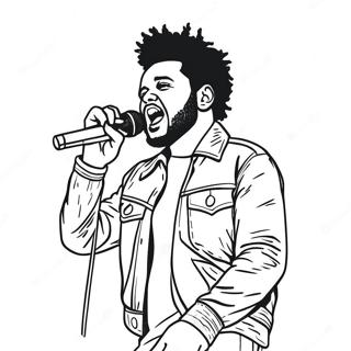 The Weeknd Auf Der Buhne Ausmalbild 24806-22740