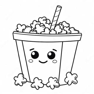 Popcorn Eimer Und Limonade Ausmalbild 24816-22745