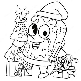 Spongebob Weihnachtsausmalbild 2482-2018